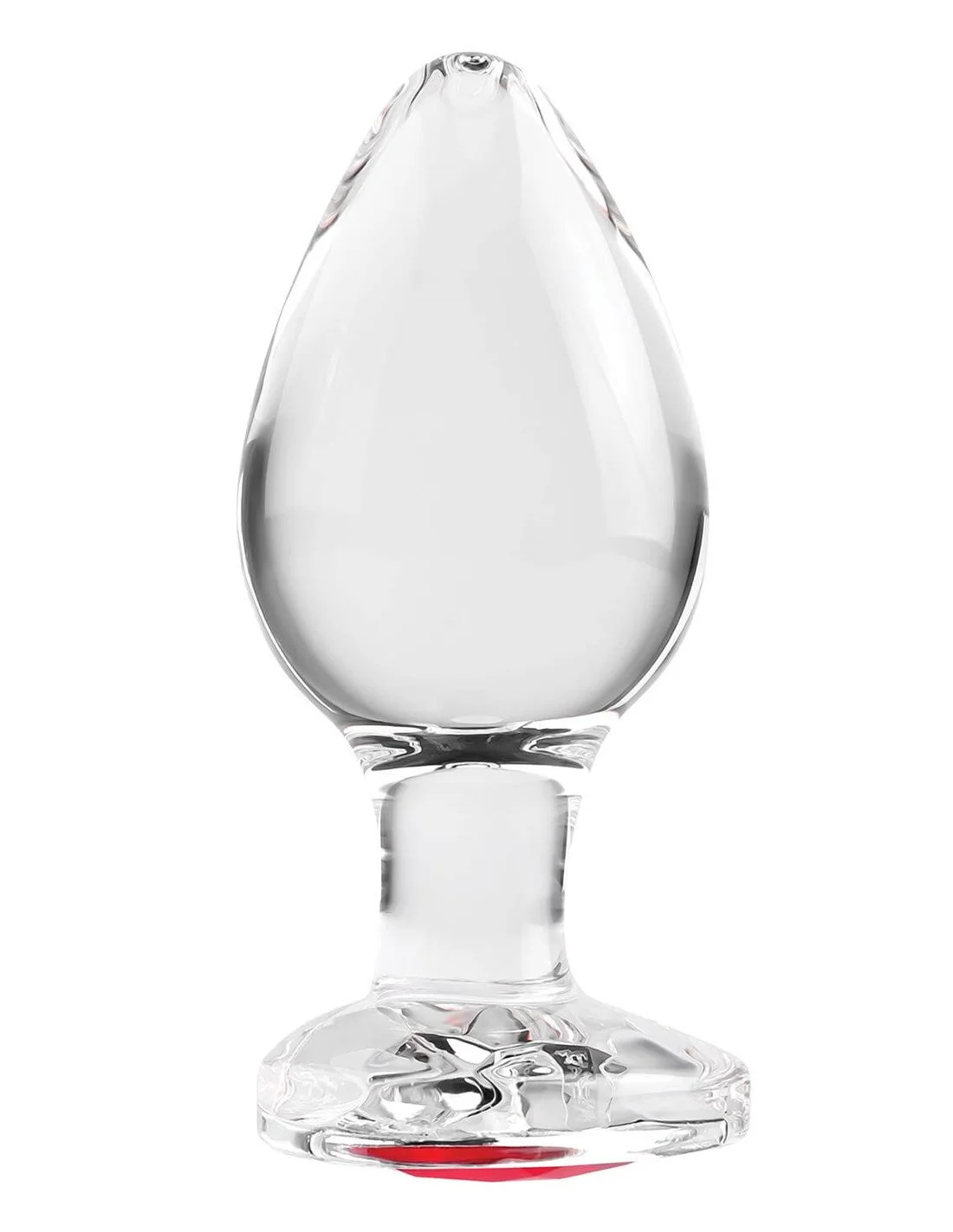 Adam & Eve Adam And Eve Red Heart Gem Glass Plug Large 2 Adam & Eve Adam And Eve Red Heart Gem Glass Plug Large - Afbeelding 2