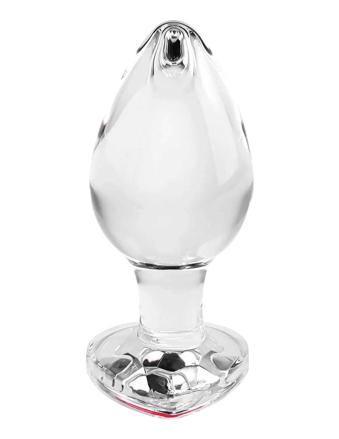 Adam & Eve Adam And Eve Red Heart Gem Glass Plug Large 3 Adam & Eve Adam And Eve Red Heart Gem Glass Plug Large - Afbeelding 3