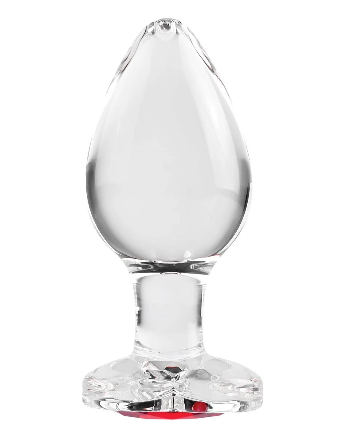 Adam & Eve Adam And Eve Red Heart Gem Glass Plug Large 4 Adam & Eve Adam And Eve Red Heart Gem Glass Plug Large - Afbeelding 4