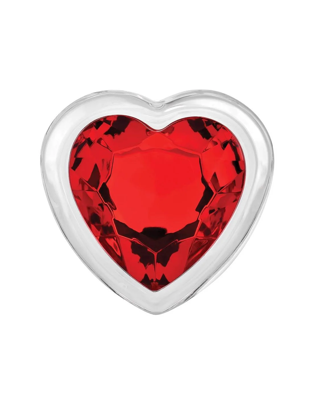 Adam & Eve Adam And Eve Red Heart Gem Glass Plug Large 5 Adam & Eve Adam And Eve Red Heart Gem Glass Plug Large - Afbeelding 5