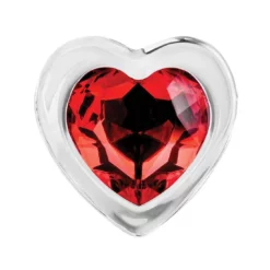 Adam & Eve Adam And Eve Red Heart Gem Glass Plug Medium -Aanbiedingen Masturbators Winkel adam and eve red heart gem glass plug medium 2