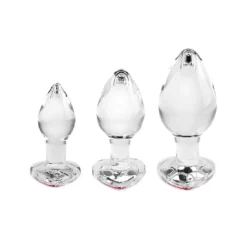 Adam & Eve Adam And Eve Red Heart Gem Glass Plug Set 11 Adam & Eve Adam And Eve Red Heart Gem Glass Plug Set -Aanbiedingen Masturbators Winkel adam and eve red heart gem glass plug set 4