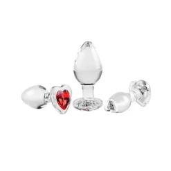 Adam & Eve Adam And Eve Red Heart Gem Glass Plug Set 12 Adam & Eve Adam And Eve Red Heart Gem Glass Plug Set -Aanbiedingen Masturbators Winkel adam and eve red heart gem glass plug set 5