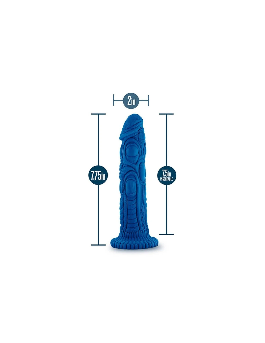 Blush The Realm Draken Lock On Dildo Blue 3 Blush The Realm Draken Lock On Dildo Blue - Afbeelding 3