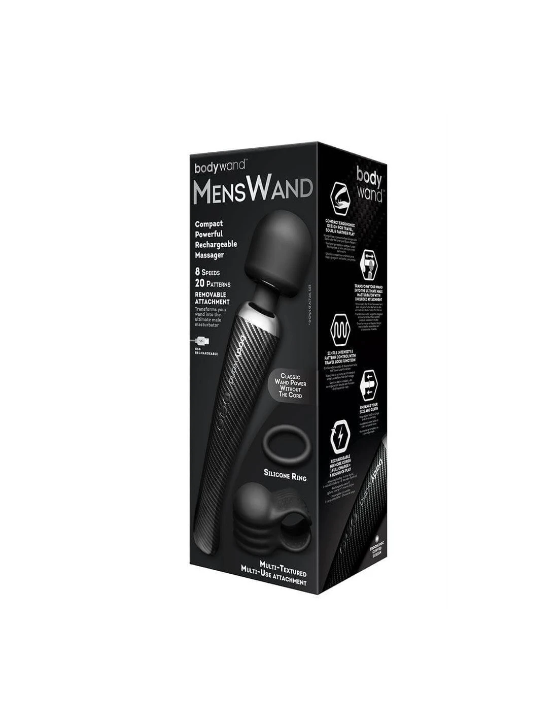 Bodywand Menswand Black 4 Bodywand Menswand Black - Afbeelding 4