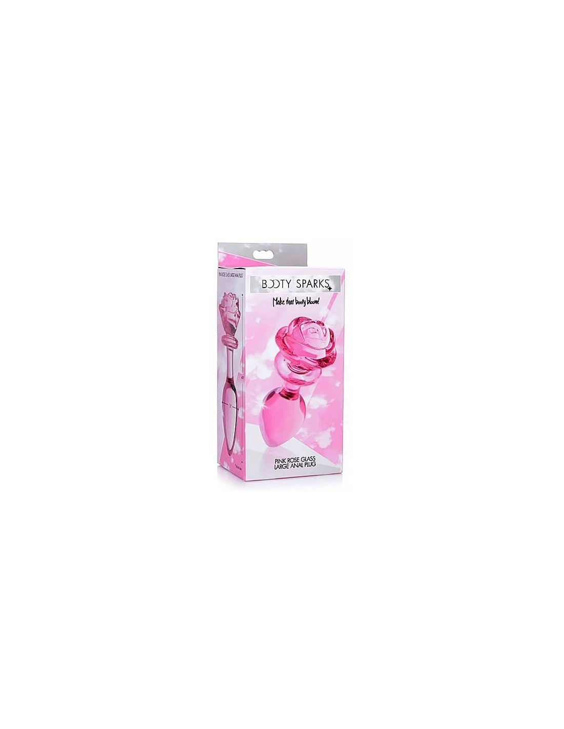 Booty Sparks Glass Large Anal Plug Pink Rose 6 Booty Sparks Glass Large Anal Plug Pink Rose - Afbeelding 6