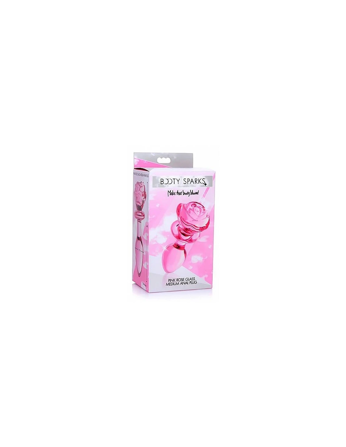 Booty Sparks Glass Medium Anal Plug Pink Rose 5 Booty Sparks Glass Medium Anal Plug Pink Rose - Afbeelding 5