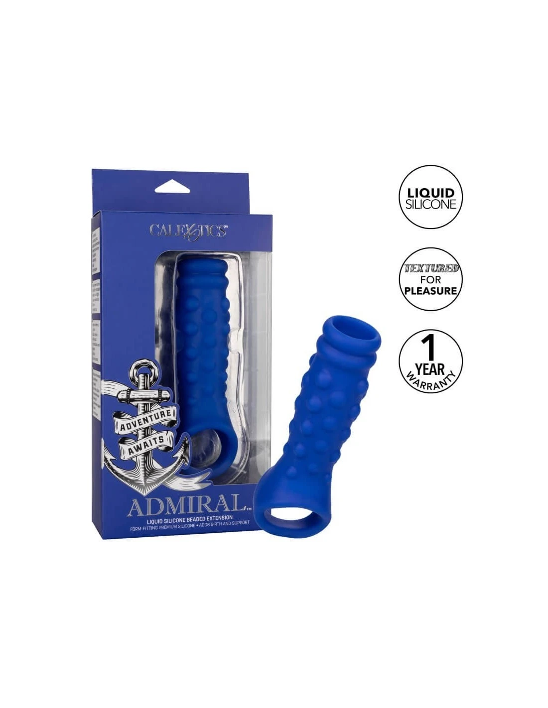 California Exotic Novelties CalExotics Admiral Beaded Extension 3 California Exotic Novelties CalExotics Admiral Beaded Extension - Afbeelding 3