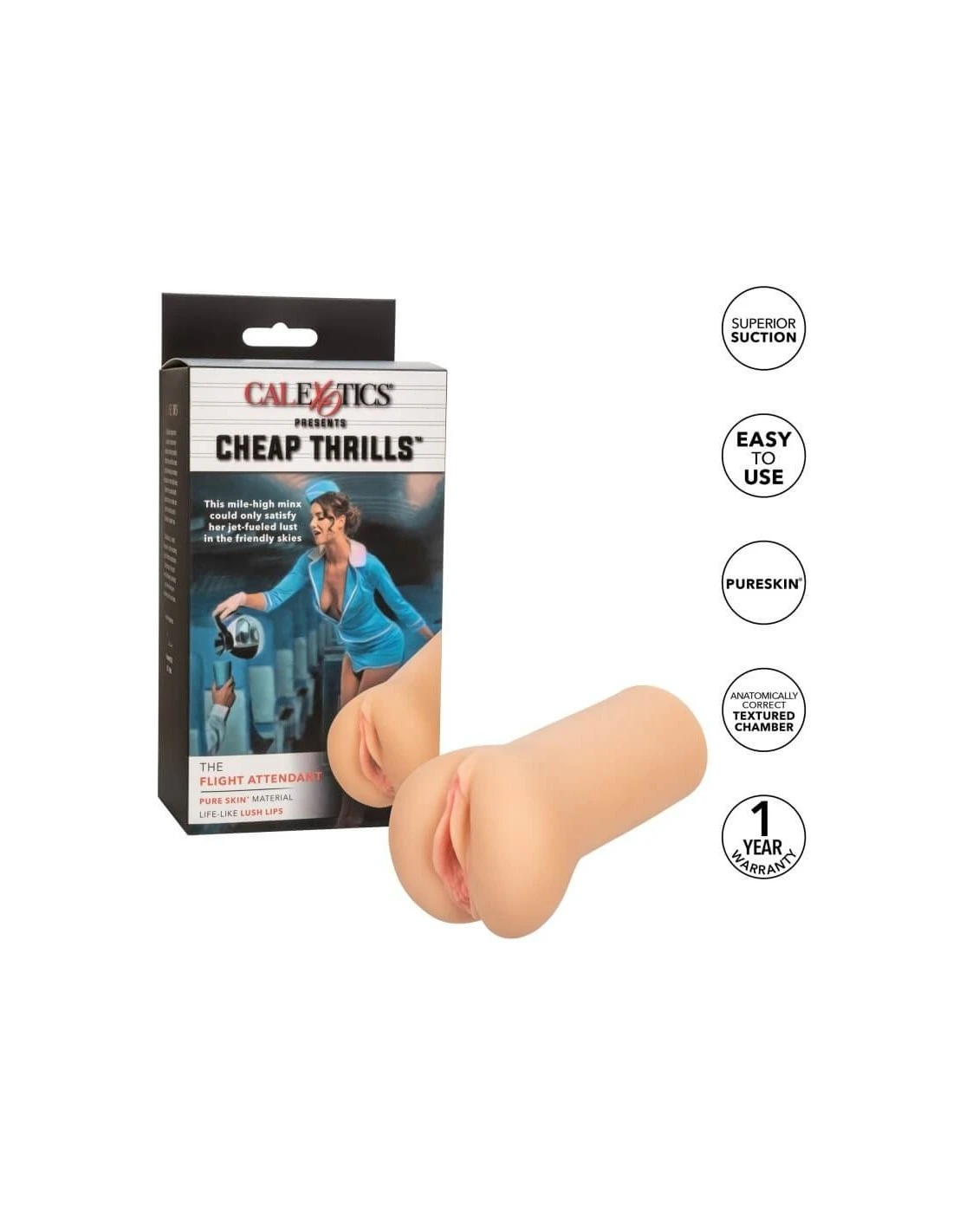 California Exotic Novelties CalExotics Cheap Thrills Flight Attendant 6 California Exotic Novelties CalExotics Cheap Thrills Flight Attendant - Afbeelding 6