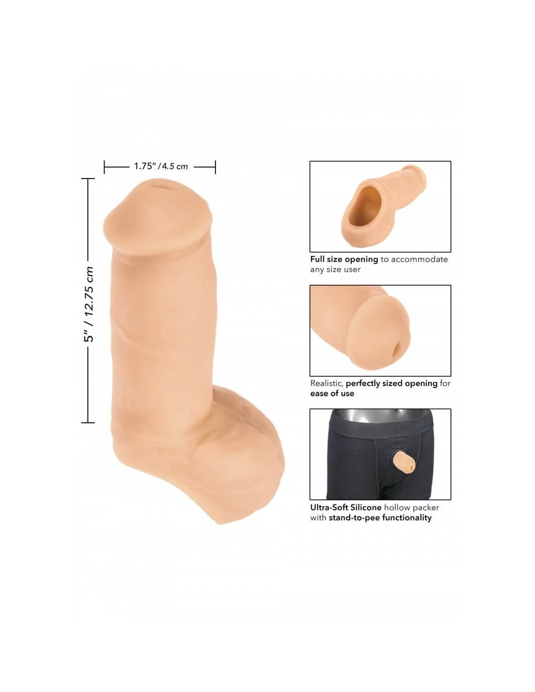 California Exotic Novelties CalExotics Packer Gear 12.8 Cm STP Light Tone 4 California Exotic Novelties CalExotics Packer Gear 12.8 Cm STP Light Tone - Afbeelding 4