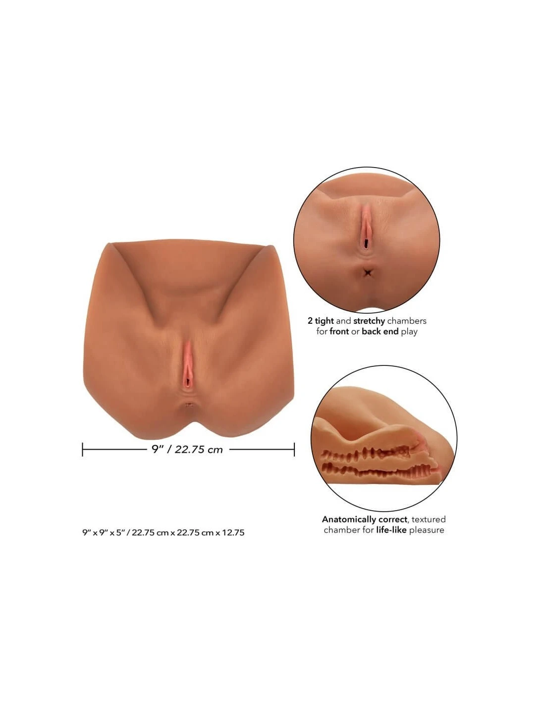 California Exotic Novelties CalExotics Stroke It Life Size Pussy Brown Skin 5 California Exotic Novelties CalExotics Stroke It Life Size Pussy Brown Skin - Afbeelding 5