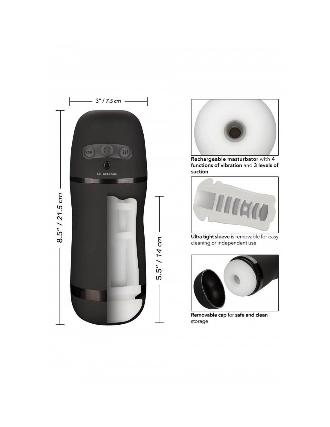 California Exotic Novelties Pulsar Stroker 8 California Exotic Novelties Pulsar Stroker - Afbeelding 8