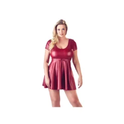 Cottelli Collection Wetlook Plooi Jurk L