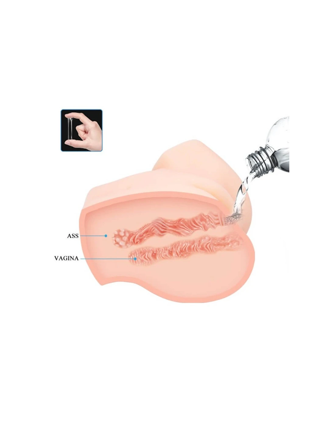 Crazy Bull Veronica Vibrerende Vagina & Ass Masturbator 4 Crazy Bull Veronica Vibrerende Vagina & Ass Masturbator - Afbeelding 4