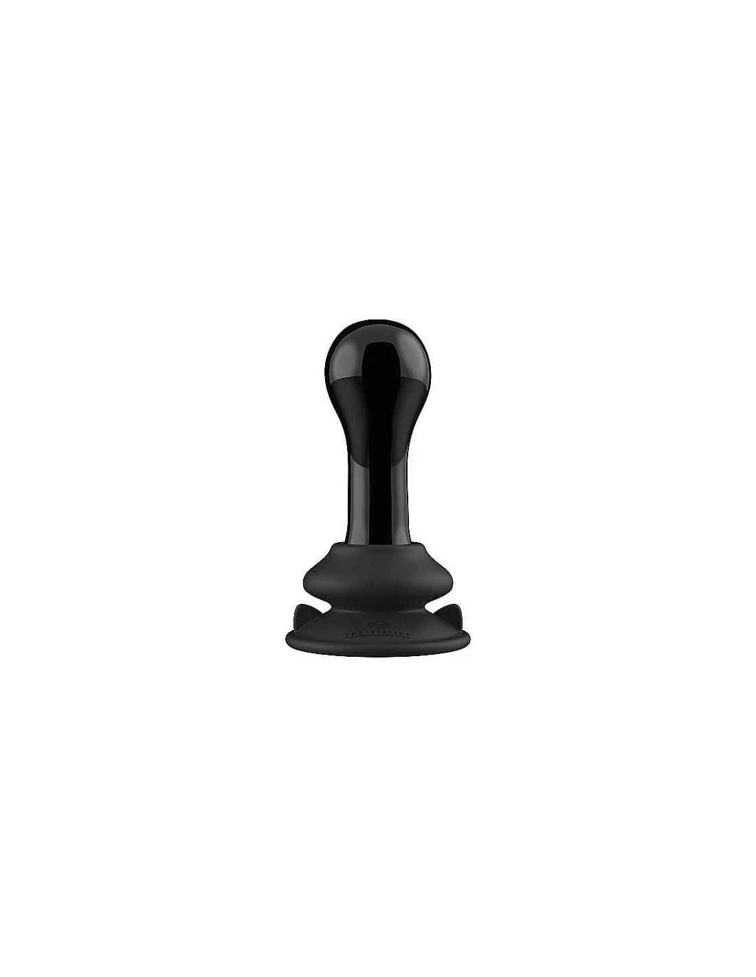 Shots Toys Crystalino Globy Glass Vibrator With Suction Cup And Remote Rechargeable Black 1 Shots Toys Crystalino Globy Glass Vibrator With Suction Cup And Remote Rechargeable Black