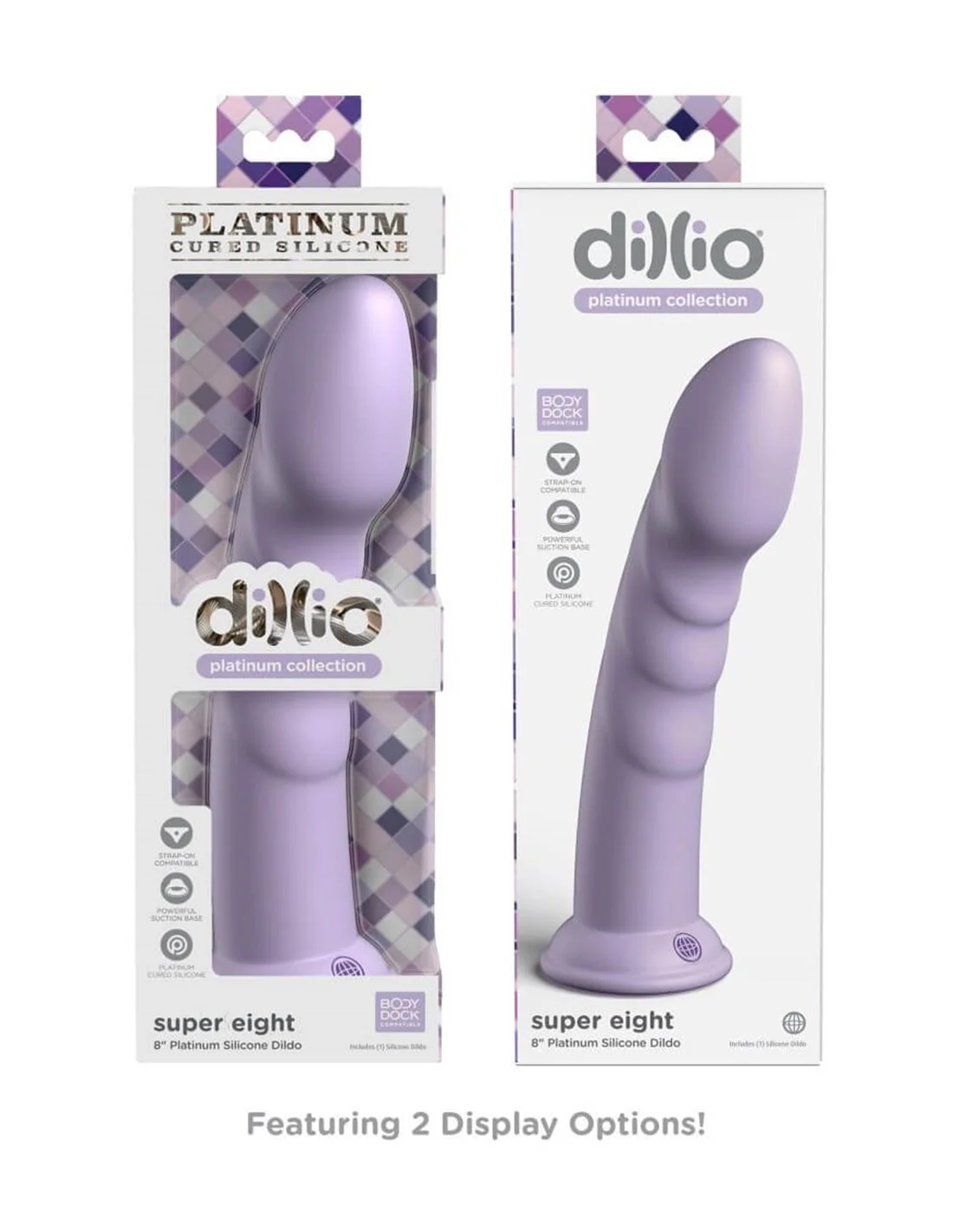 Pipedream Dillio Super Eight 8 Inch Purple 4 Pipedream Dillio Super Eight 8 Inch Purple - Afbeelding 4