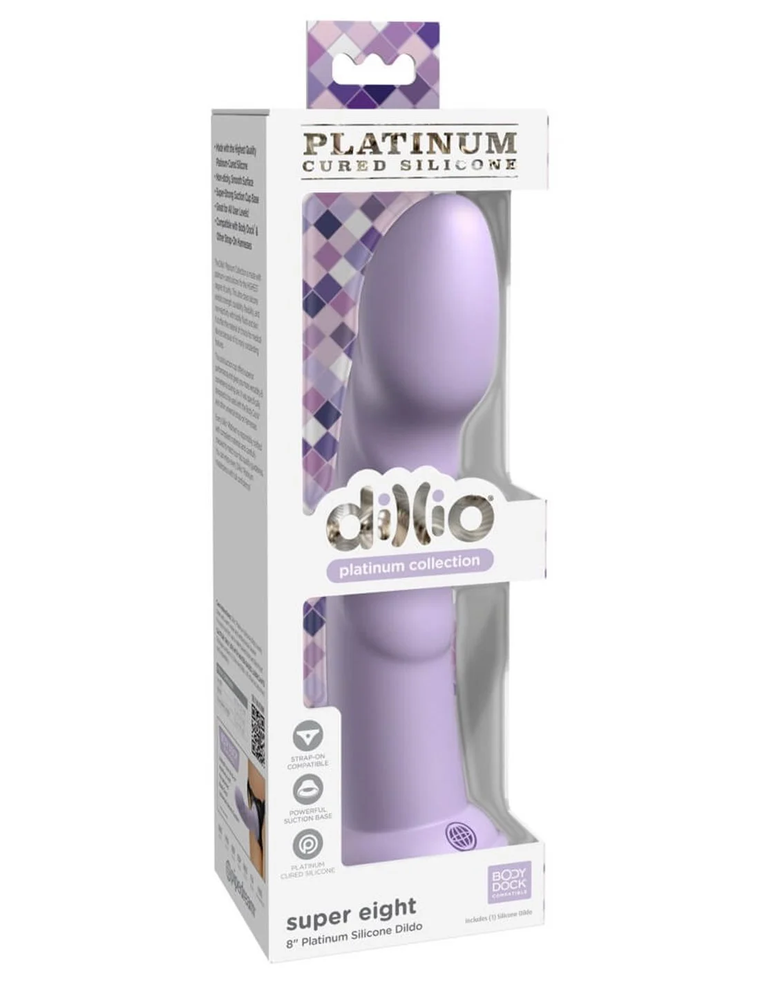 Pipedream Dillio Super Eight 8 Inch Purple 5 Pipedream Dillio Super Eight 8 Inch Purple - Afbeelding 5