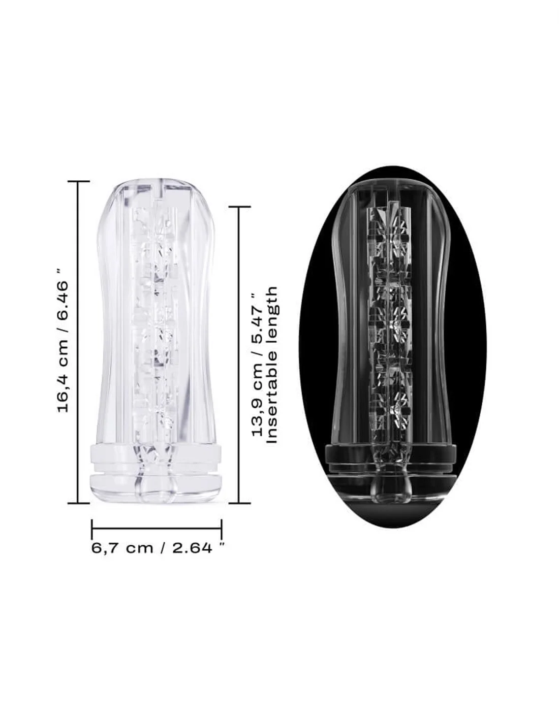 Dorcel Deep Blow Extrem Sleeve For Masturbator Transparent 2 Dorcel Deep Blow Extrem Sleeve For Masturbator Transparent - Afbeelding 2