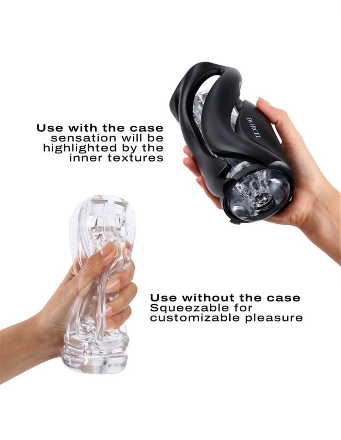 Dorcel Deep Blow Masturbator With Sleeve Black 3 Dorcel Deep Blow Masturbator With Sleeve Black - Afbeelding 3