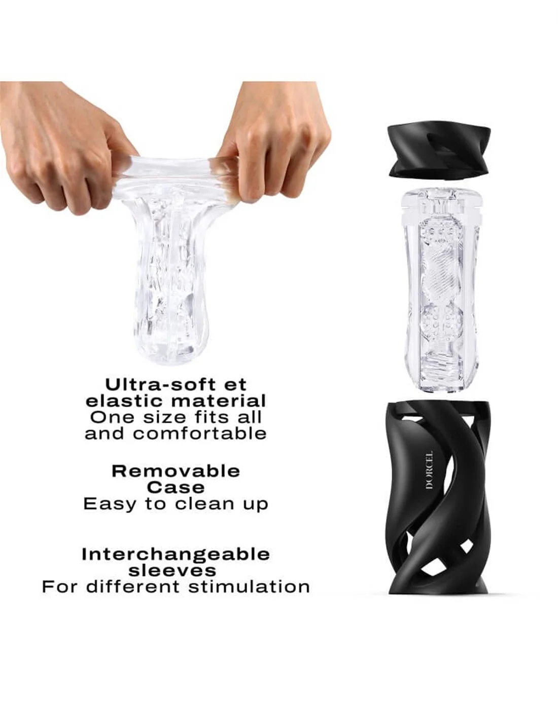 Dorcel Deep Blow Masturbator With Sleeve Black 5 Dorcel Deep Blow Masturbator With Sleeve Black - Afbeelding 5
