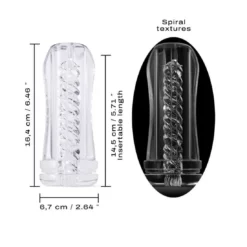 Dorcel Deep Blow Tornado Sleeve For Masturbator Transparent