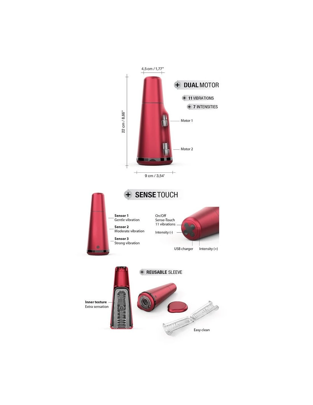 Dorcel Deep Sense Sense Touch Masturbator 8 Dorcel Deep Sense Sense Touch Masturbator - Afbeelding 8