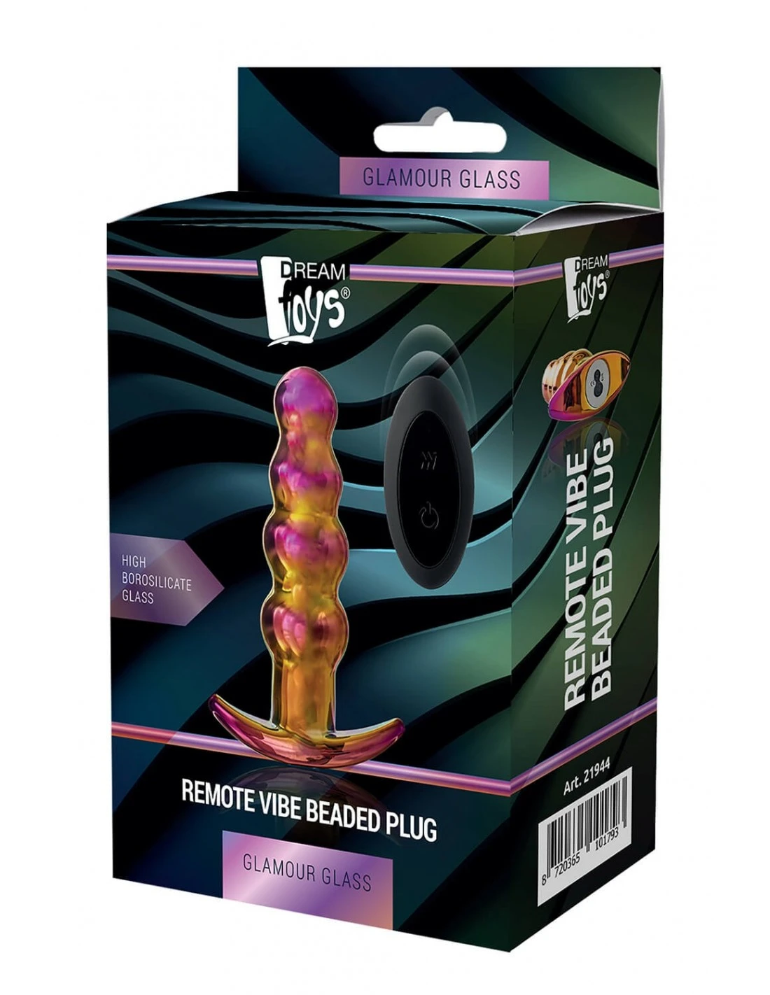 Dreamtoys Glamour Glass Remote Vibe Beaded Plug 8 Dreamtoys Glamour Glass Remote Vibe Beaded Plug - Afbeelding 8