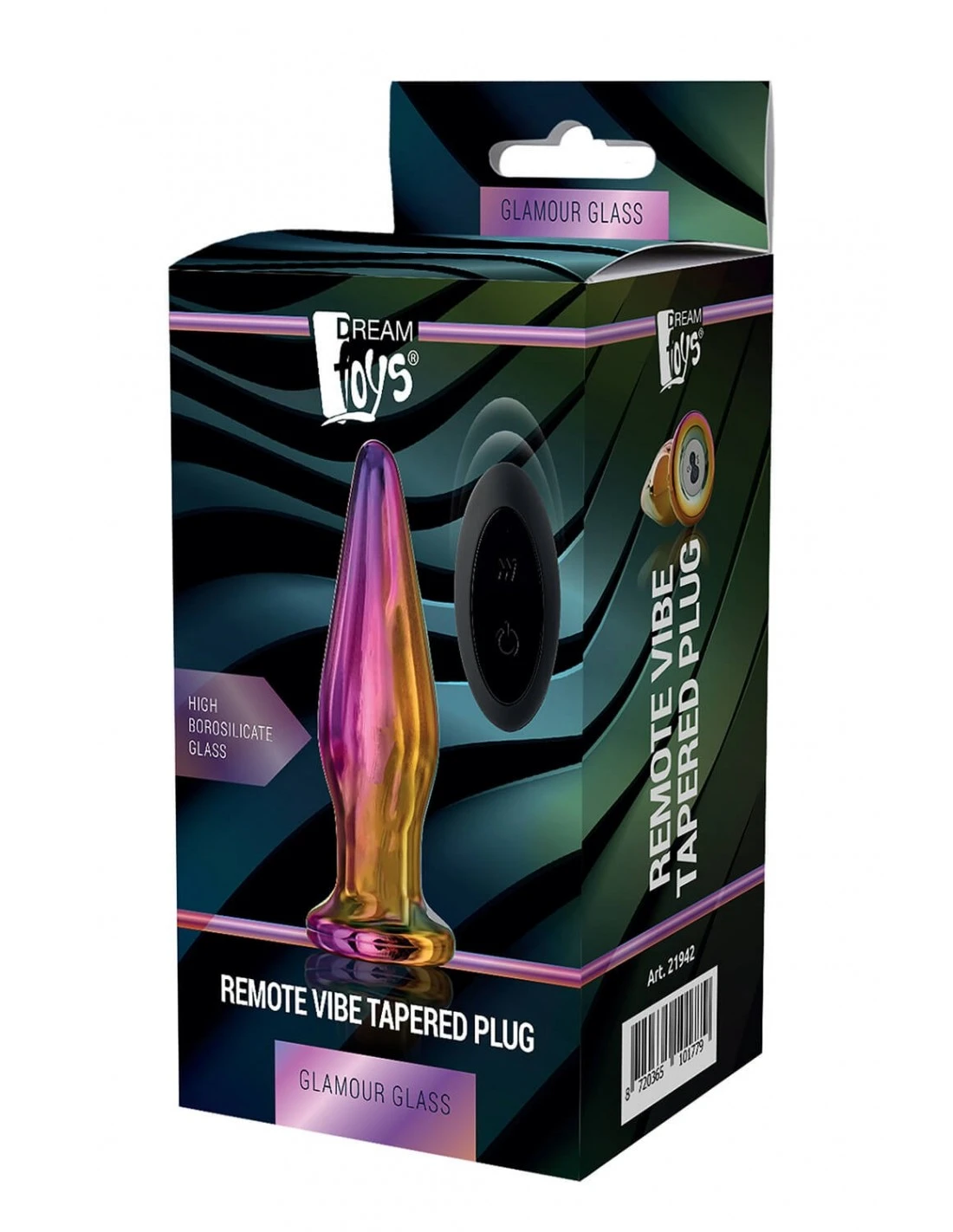 Dreamtoys Glamour Glass Remote Vibe Tapered Plug 7 Dreamtoys Glamour Glass Remote Vibe Tapered Plug - Afbeelding 7