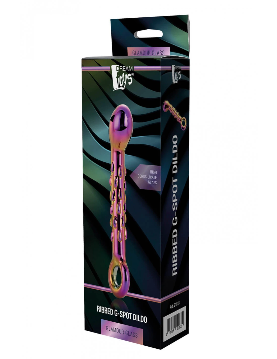 Dreamtoys Glamour Glass Ribbed G-spot Dildo 6 Dreamtoys Glamour Glass Ribbed G-spot Dildo - Afbeelding 6