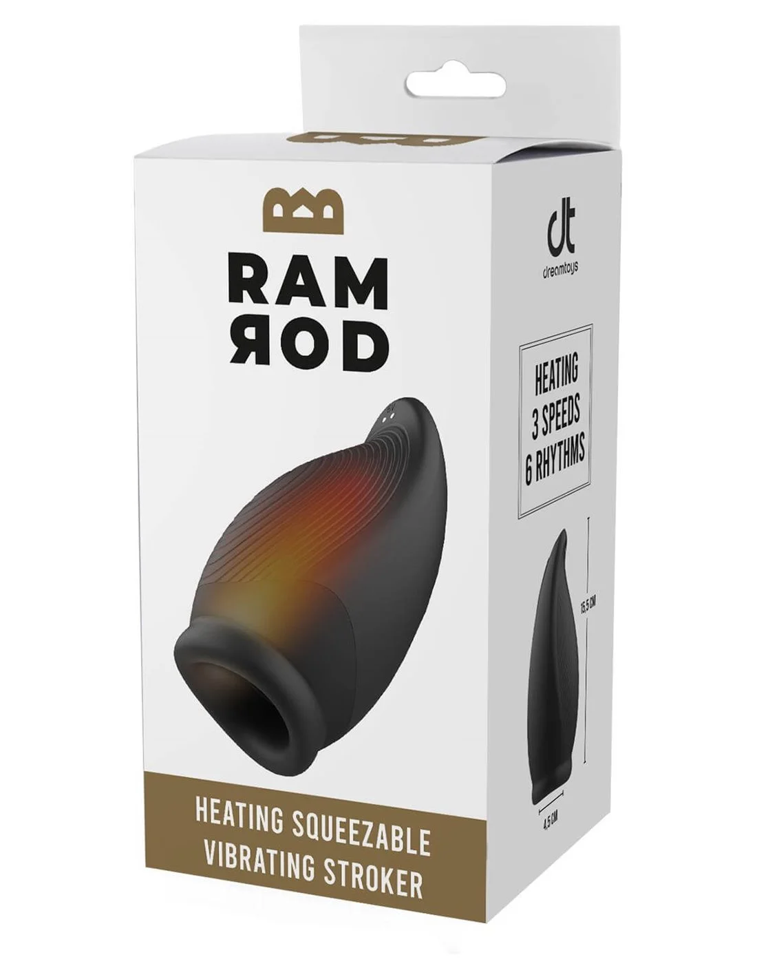 Dreamtoys Ramrod Heating Squeezable Vibrating Stroker 8 Dreamtoys Ramrod Heating Squeezable Vibrating Stroker - Afbeelding 8
