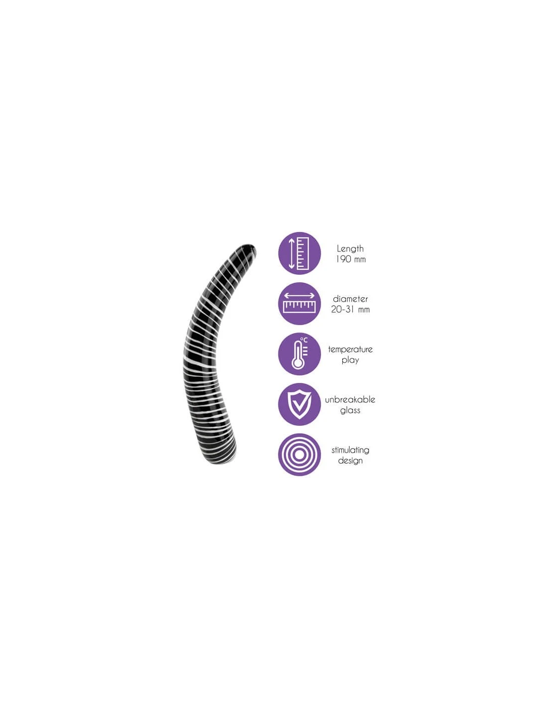 Feelztoys Glazzz Dildo Dark Desire 2 Feelztoys Glazzz Dildo Dark Desire - Afbeelding 2