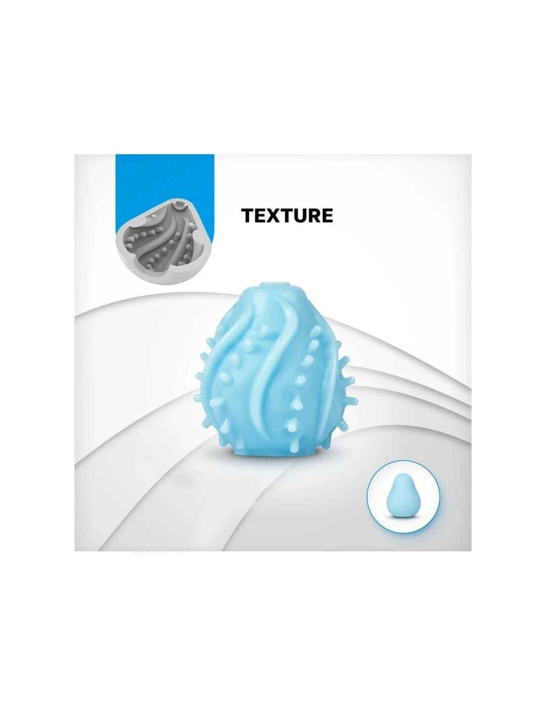 Fun Toys G-egg Masturbator Blue 8 Fun Toys G-egg Masturbator Blue - Afbeelding 8