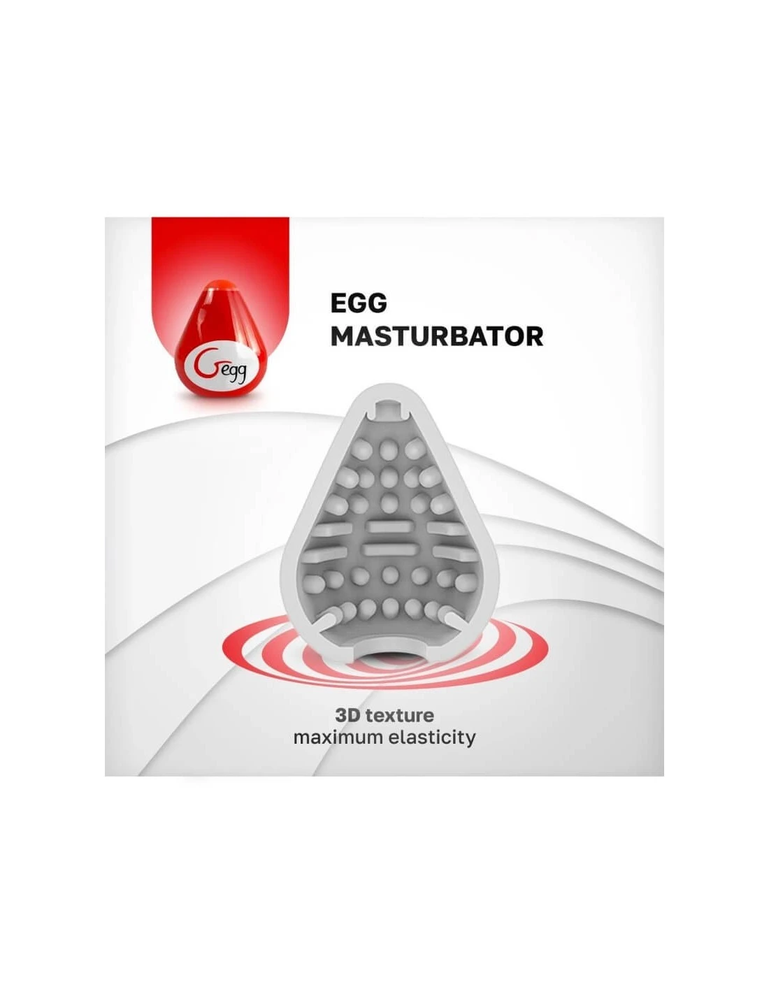 Fun Toys G-egg Masturbator Red 6 Fun Toys G-egg Masturbator Red - Afbeelding 6
