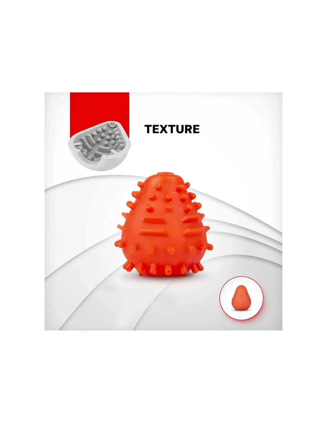Fun Toys G-egg Masturbator Red 8 Fun Toys G-egg Masturbator Red - Afbeelding 8