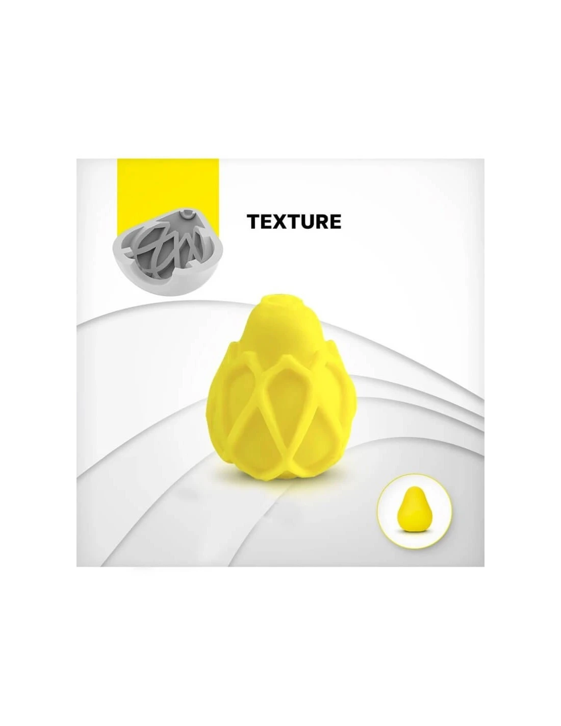 Fun Toys G-egg Masturbator Yellow 7 Fun Toys G-egg Masturbator Yellow - Afbeelding 7