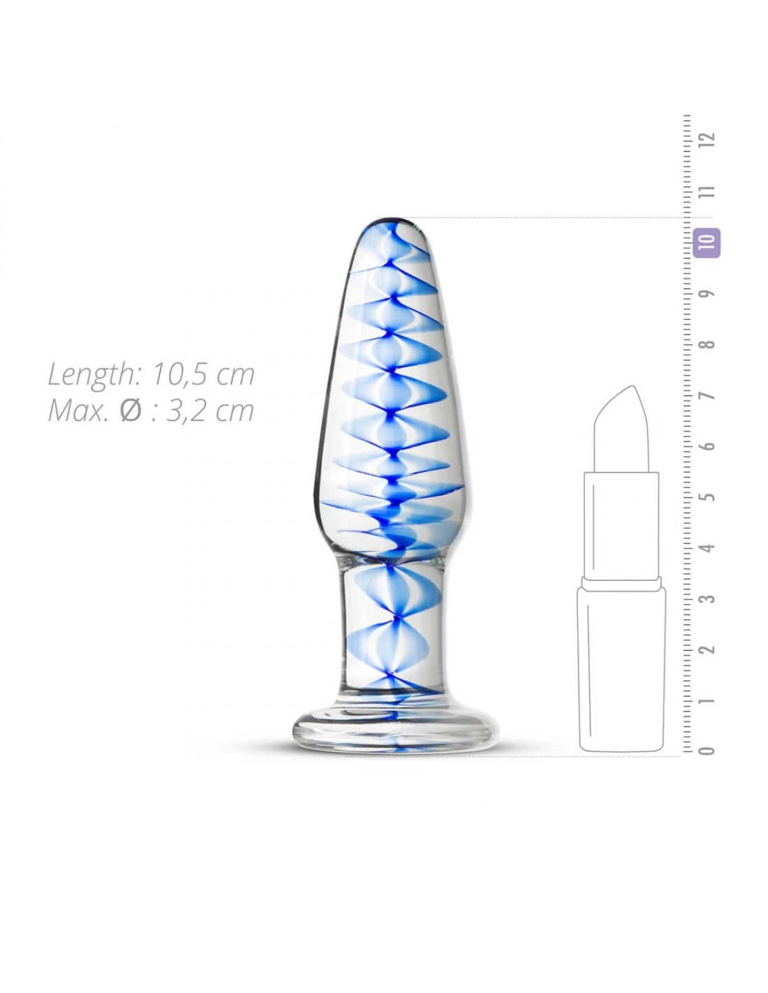 Gildo Glazen Buttplug No 23 3 Gildo Glazen Buttplug No 23 - Afbeelding 3
