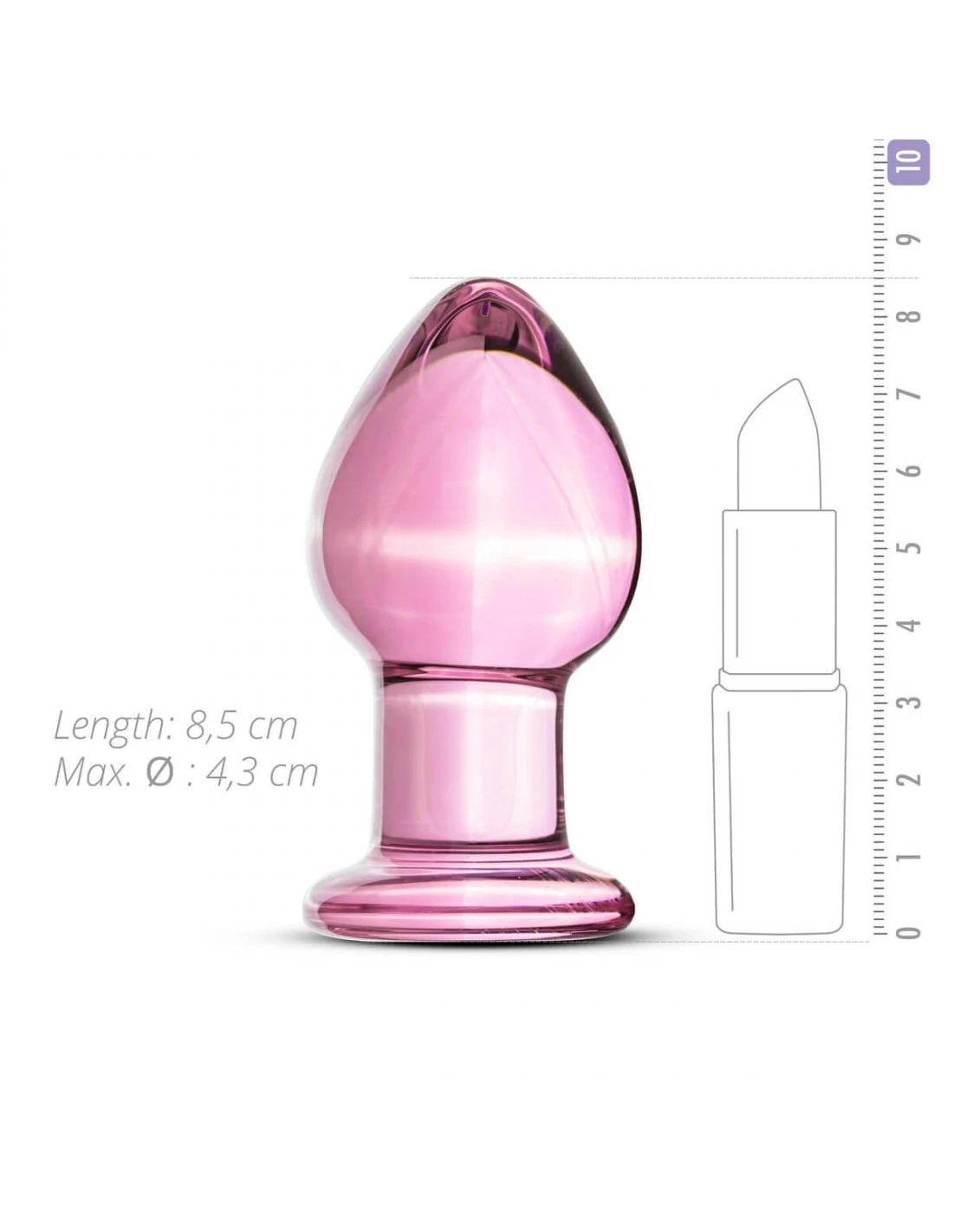 Gildo Glazen Buttplug No 27 3 Gildo Glazen Buttplug No 27 - Afbeelding 3