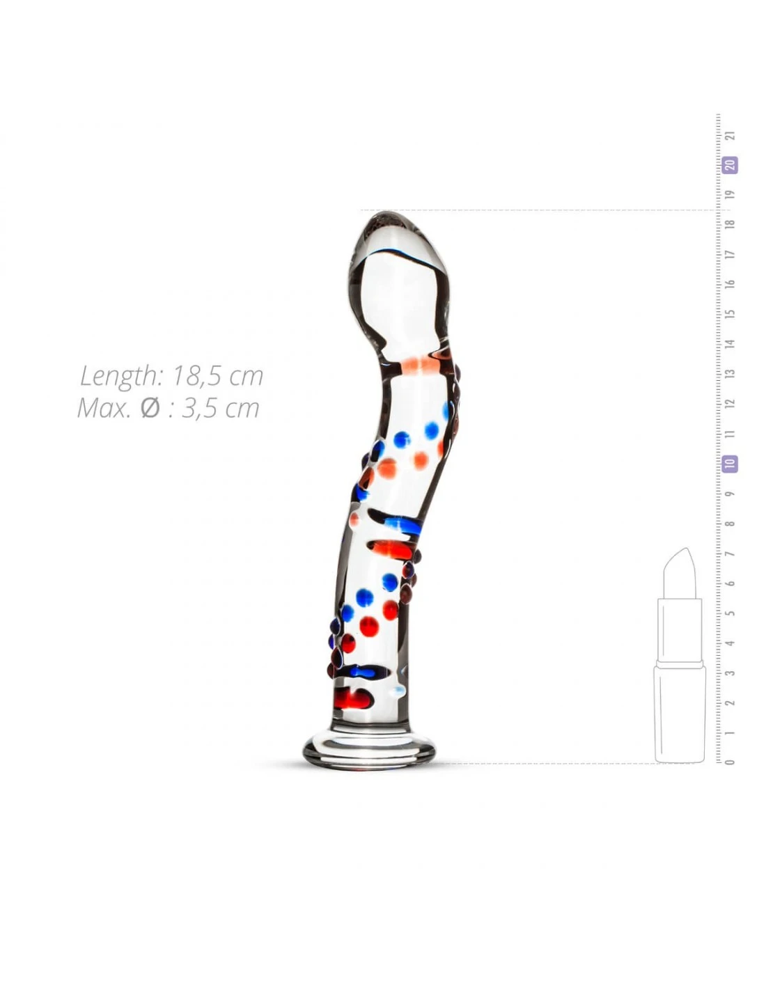 Gildo Glazen G Spot En Prostaatdildo No. 3 5 Gildo Glazen G Spot En Prostaatdildo No. 3 - Afbeelding 5