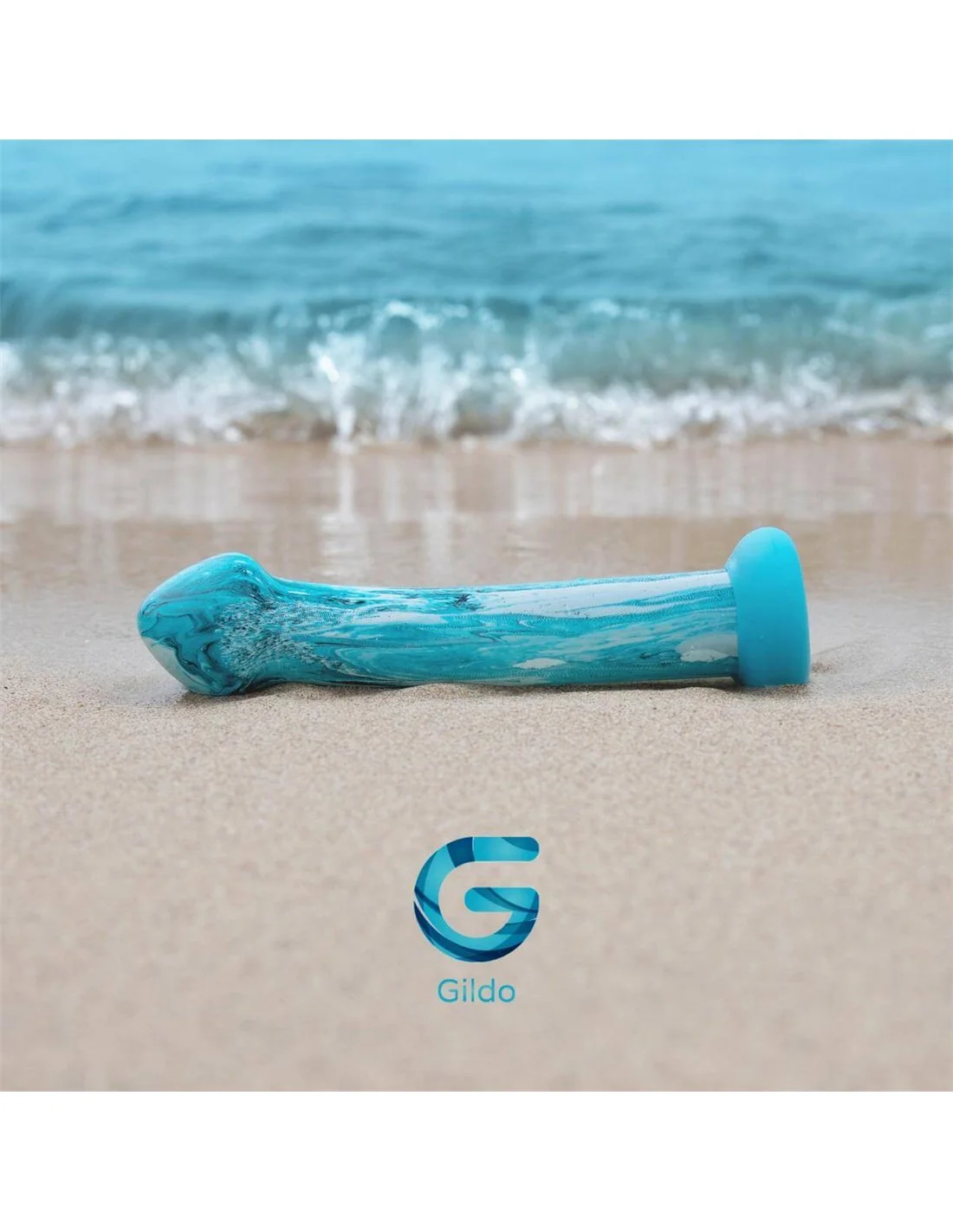 Gildo Ocean Ripple Glazen Dildo 8 Gildo Ocean Ripple Glazen Dildo - Afbeelding 8