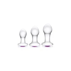 Gläs Glas Bling Bling Glass 3pc Anal Training Kit