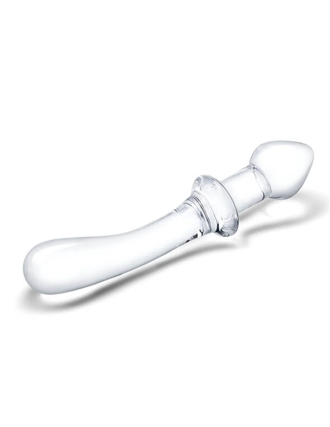 Gläs Glas Classic Curved Dual-Ended Dildo 2 Gläs Glas Classic Curved Dual-Ended Dildo - Afbeelding 2