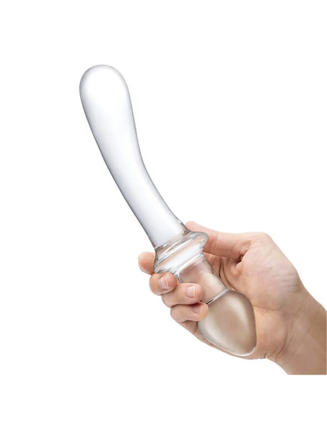 Gläs Glas Classic Curved Dual-Ended Dildo 3 Gläs Glas Classic Curved Dual-Ended Dildo - Afbeelding 3