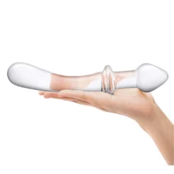 Gläs Glas Classic Curved Dual-Ended Dildo 10 Gläs Glas Classic Curved Dual-Ended Dildo -Aanbiedingen Masturbators Winkel glas classic curved dual ended dildo 3