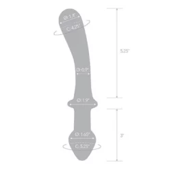 Gläs Glas Classic Curved Dual-Ended Dildo 12 Gläs Glas Classic Curved Dual-Ended Dildo -Aanbiedingen Masturbators Winkel glas classic curved dual ended dildo 5