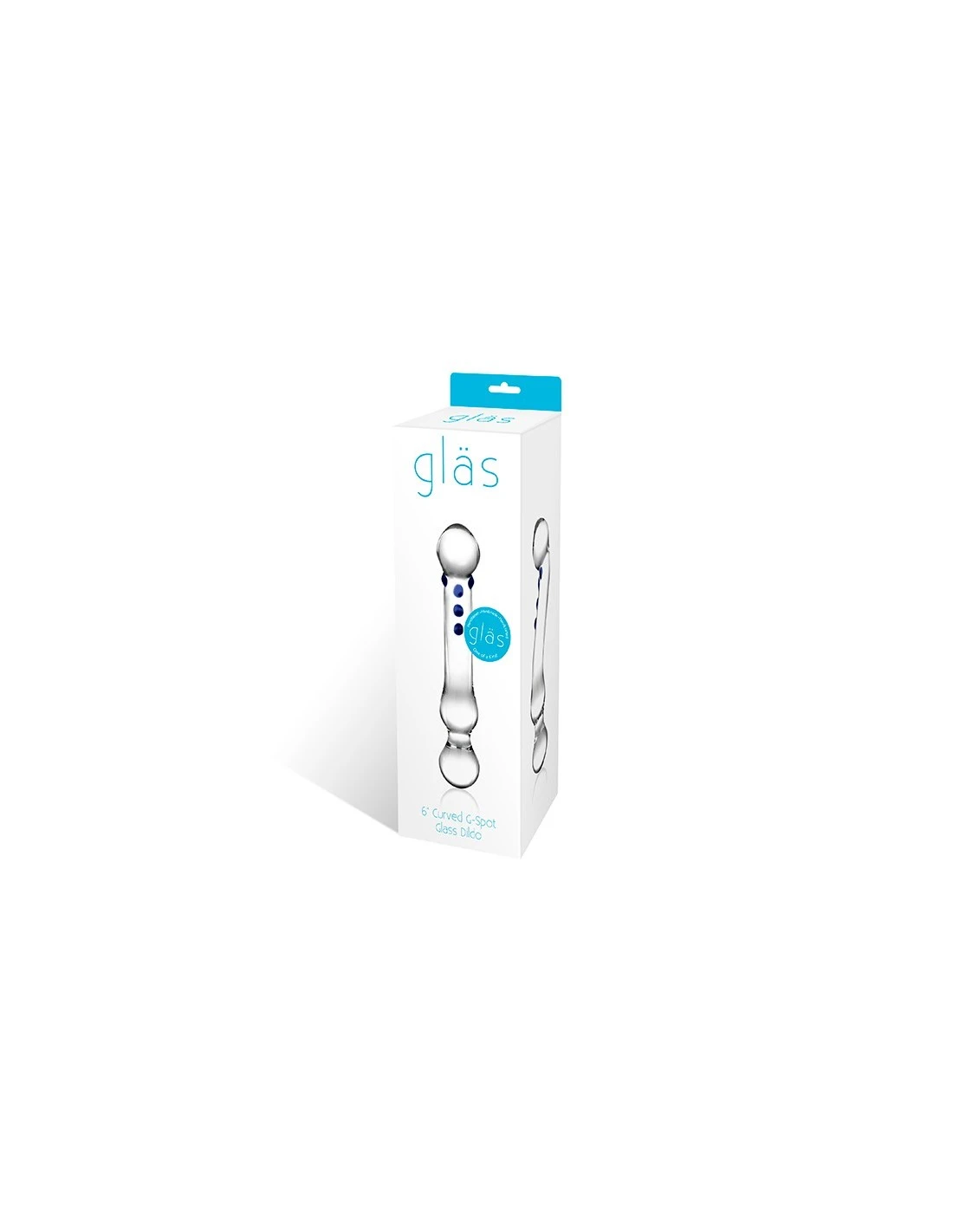 Gläs Glas Curved G-spot Glazen Dildo 2 Gläs Glas Curved G-spot Glazen Dildo - Afbeelding 2