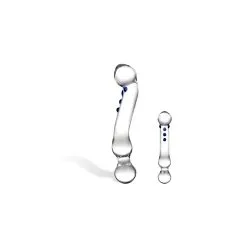 Gläs Glas Curved G-spot Glazen Dildo