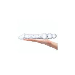 Gläs Glas Double Ended Glass Dildo With Anal Beads 11 Gläs Glas Double Ended Glass Dildo With Anal Beads -Aanbiedingen Masturbators Winkel glas double ended glass dildo with anal beads 3