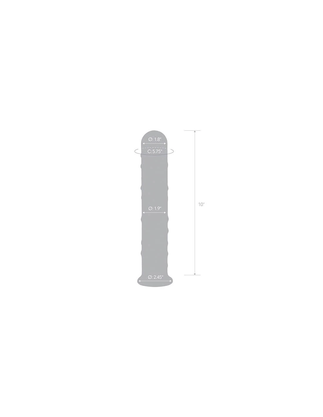 Gläs Glas Extra Large Glass Dildo 6 Gläs Glas Extra Large Glass Dildo - Afbeelding 6