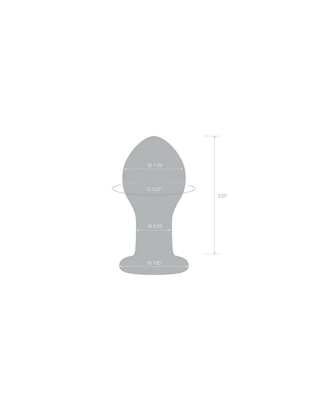 Gläs Glas Galileo Glass Butt Plug 6 Gläs Glas Galileo Glass Butt Plug - Afbeelding 6