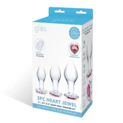 Gläs Glas Heart Jewel Glass Anal Training Kit 3 PCS 15 Gläs Glas Heart Jewel Glass Anal Training Kit 3 PCS -Aanbiedingen Masturbators Winkel glas heart jewel glass anal training kit 3 pcs 7